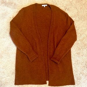 Madewell burnt orange rust open cardigan |Size S|